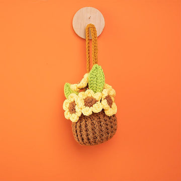 Daisy Basket Car Hanging