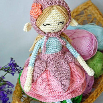 Crochet flower elf