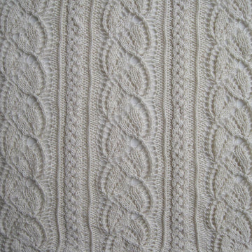 Cabled Dayflower Shawl