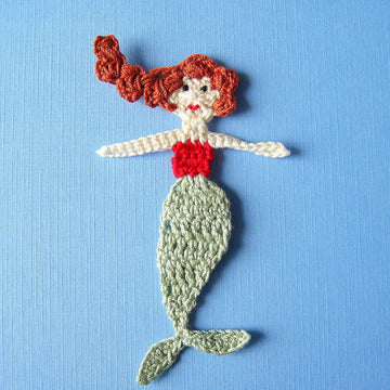 Mermaid Applique Crochet Pattern