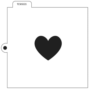 The Crafter's Workshop Crafter's Workshop Cookie & Cake Stencils 5.5"X5.5" - Heart