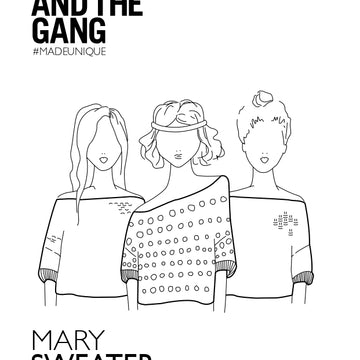 Mary Sweater in Wool and the Gang Shiny Happy Cotton - Downoadable PDF