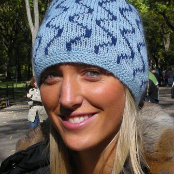Slalom and Stripes Double Knit Hat