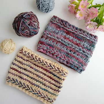 Banded Braids Cowl