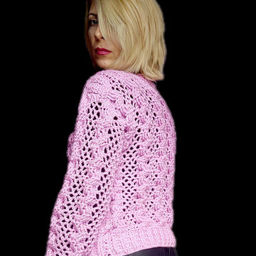 Pink Cable Sweater