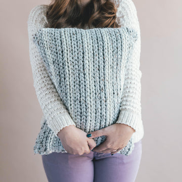 Crochet Knit Look Pillow
