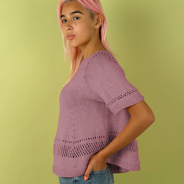 Sweetie Swing Top - Free Knitting Pattern in Paintbox Yarns Cotton DK