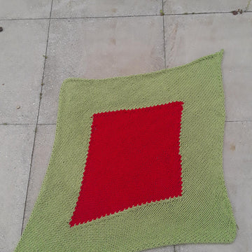 2 tone diamond lap blanket