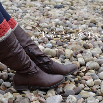 Sock Monkey Boot Cuffs