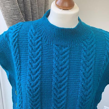 Cabled Poncho
