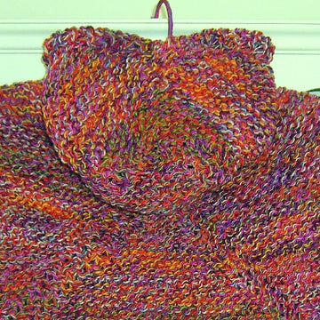 Toddlers Hooded Poncho (allsquareknits)