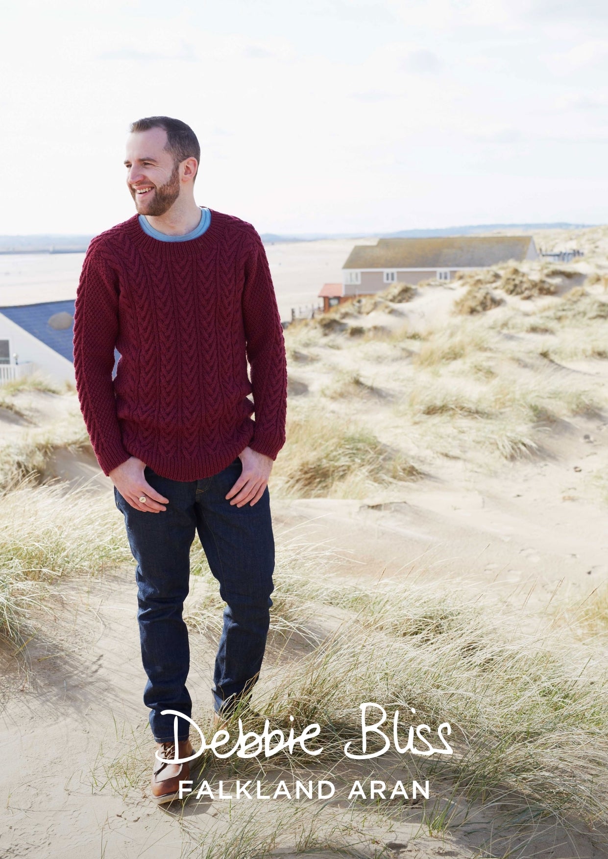 "Kaey Jumper" - Jumper Knitting Pattern For Men in Debbie Bliss Falkland Aran - DBS037