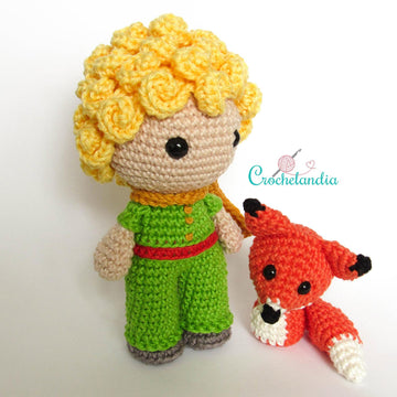 The Little Prince and the Fox amigurumi doll - crochet pattern by Crochelandia