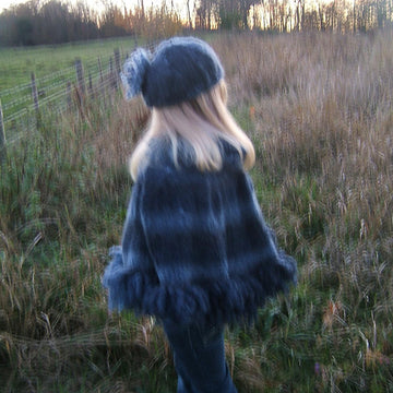 "Storm" Child/Adult Poncho with Matching Beret