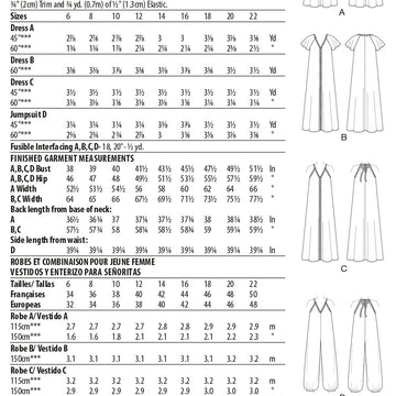 McCall's CarmenMcCalls - Misses' Very Loose-fitting V-neck Dresses & Jumpsuit M8165 - Sewing Pattern