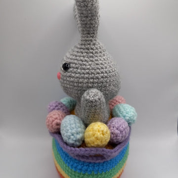 Bunny In An Easter Basket Amigurumi