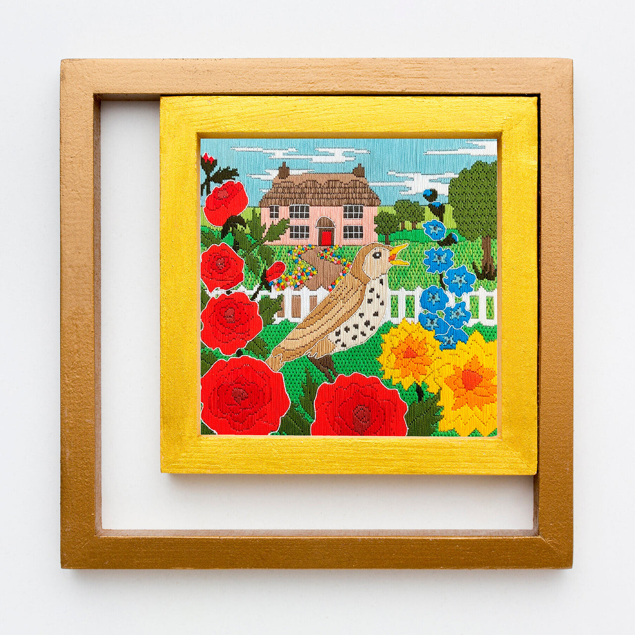 Bothy Threads Cottage Garden Embroidery Kit - 19 x 18.5cm