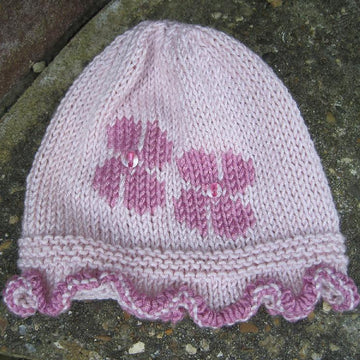 Flower Baby's Cardigan and Hat