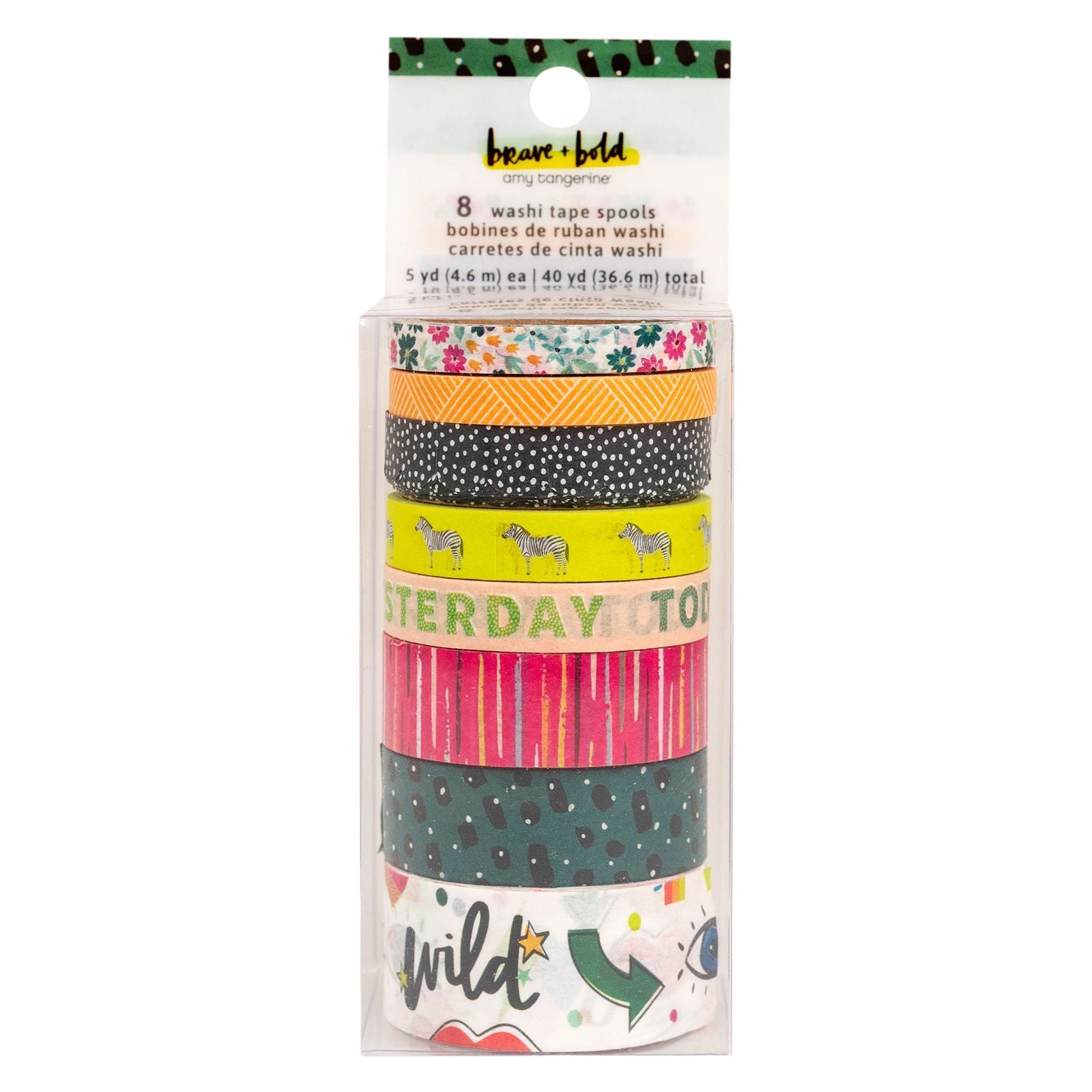 American Crafts Amy Tangerine - Brave + Bold Washi Tape