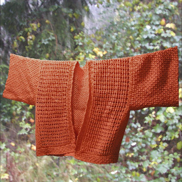 Basketweave Boxed Cardigan in Tunisian (Afghan) Crochet