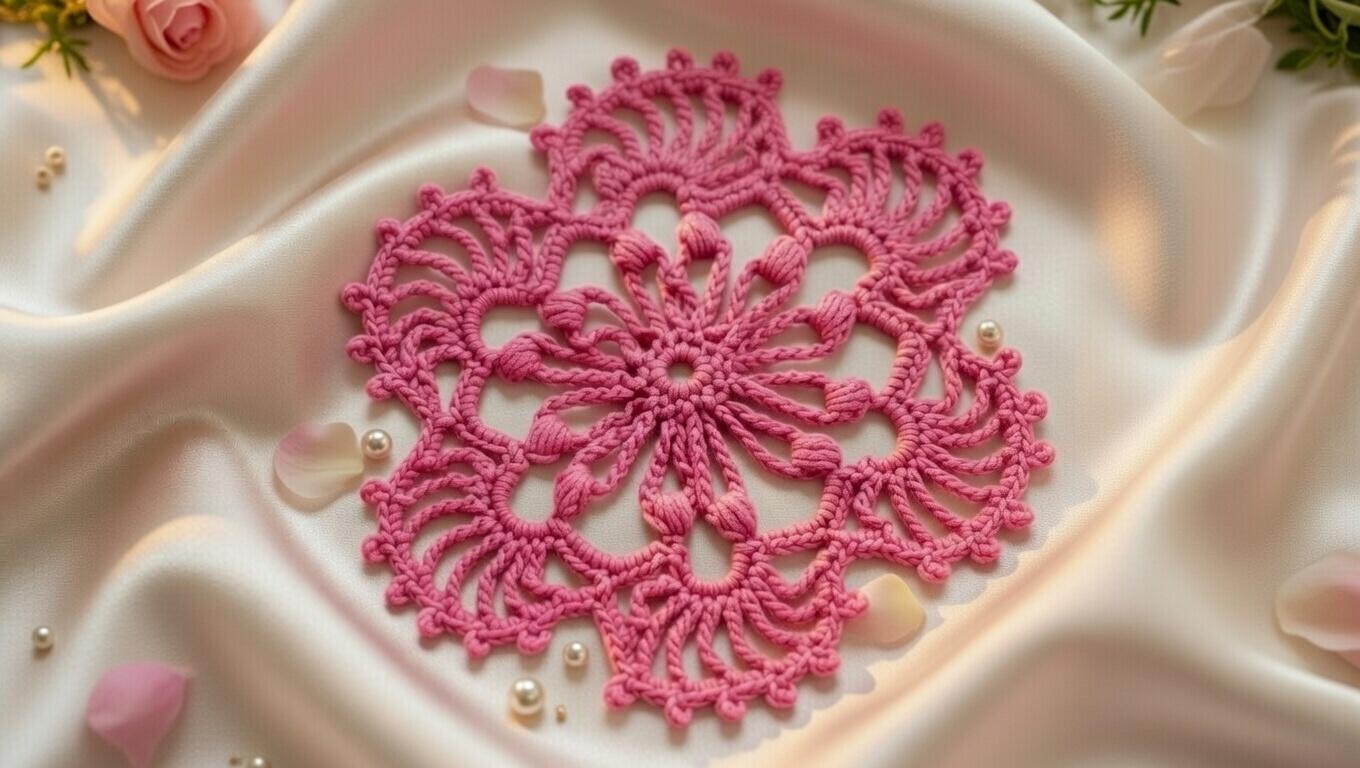 Crochet Round Motif Pattern – PDF + Video Tutorial – Circular Crochet Motif