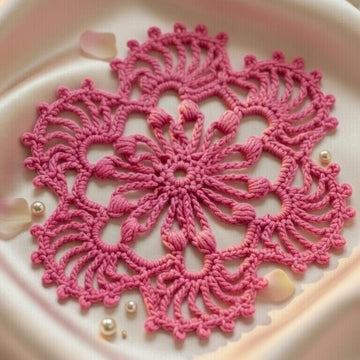 Crochet Round Motif Pattern – PDF + Video Tutorial – Circular Crochet Motif