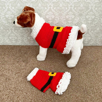 513 - Christmas Dog Dress Crochet Pattern -513
