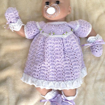 P87 Dolls Dress, Bootees and Mittens
