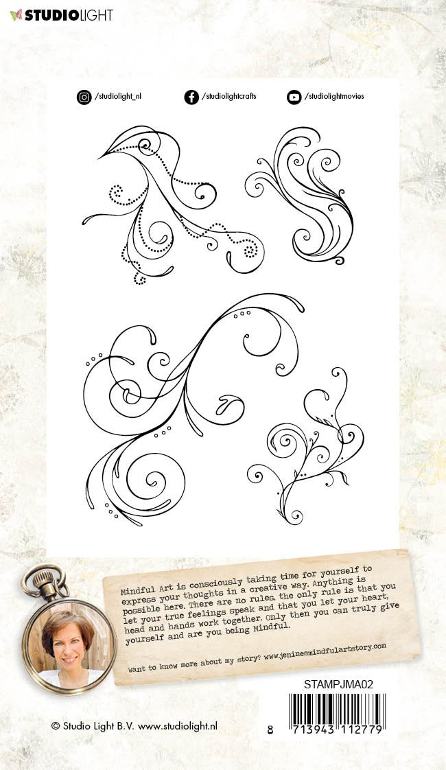 Studio Light Jenine's Mindful Art Clear Stamps - NR. 02