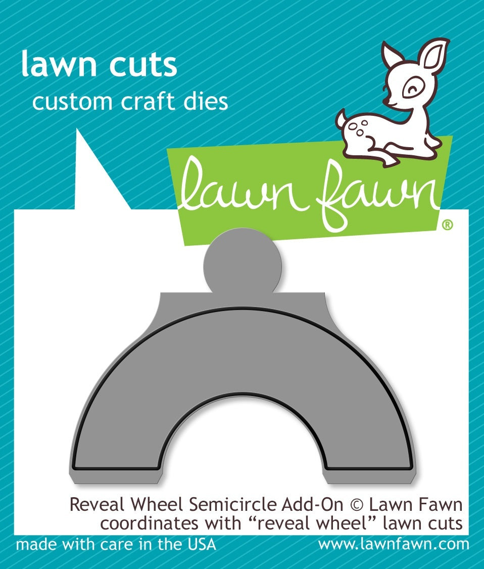 Lawn Fawn Lawn Cuts Custom Craft Die - Reveal Wheel Semicircle Add-On
