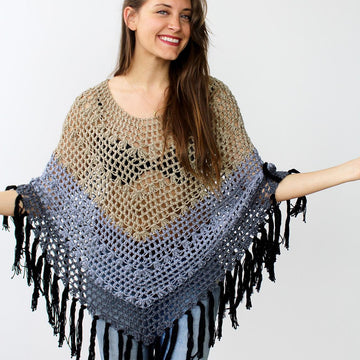 Ombre Canyon Poncho