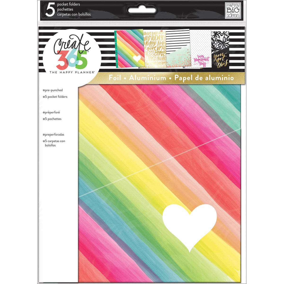 Happy Planner Big Planner Folders 5/Pkg - Make It Work