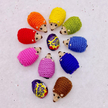 Rainbow Hedgehog Creme Egg Covers