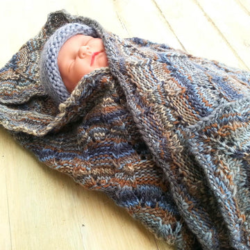 Modern Lace Baby Blanket