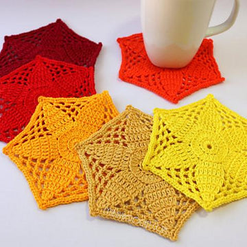 Crochet Coasters "Mosaic Flower"