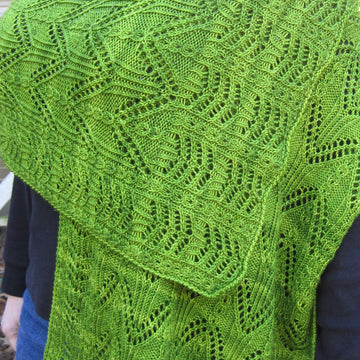 Ton Lace and Mock Cable Shawl