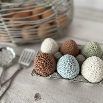 Crochet Egg Amigurumi - Whole & Fried