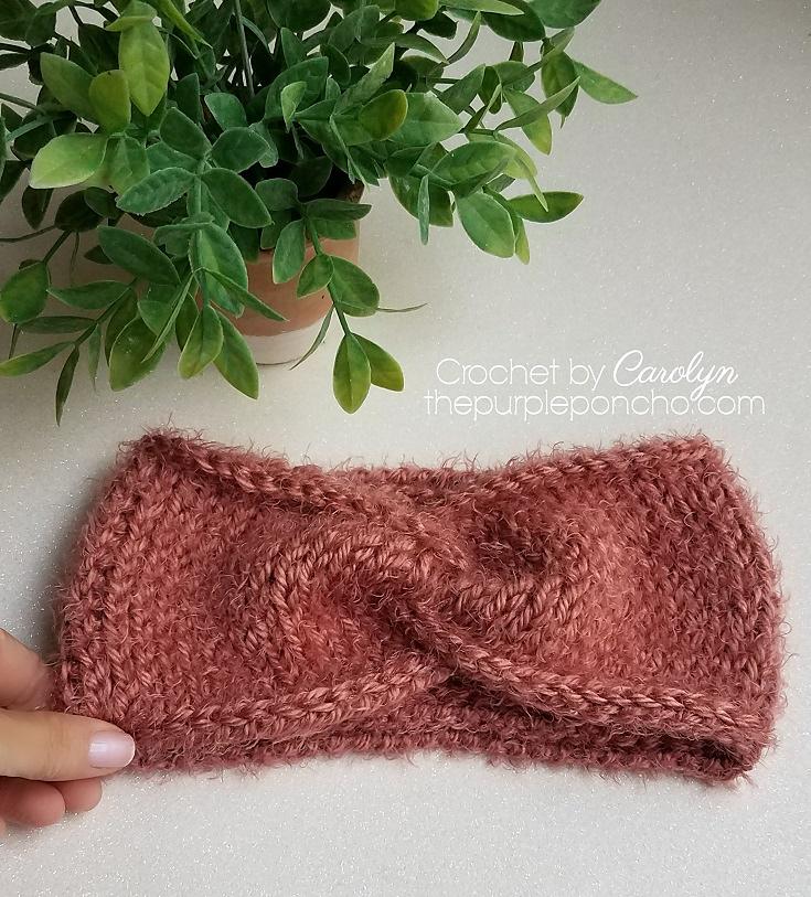Tunisian Ear Warmer Twist