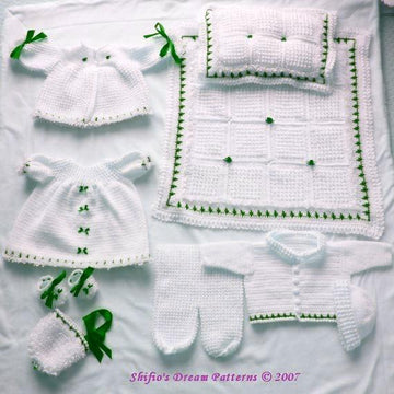 Crochet pattern 9 Piece Baby UK & USA Terms #46