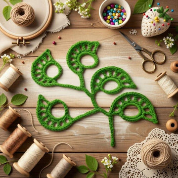 Crochet Leaves Branch Pattern | PDF + Video Tutorial