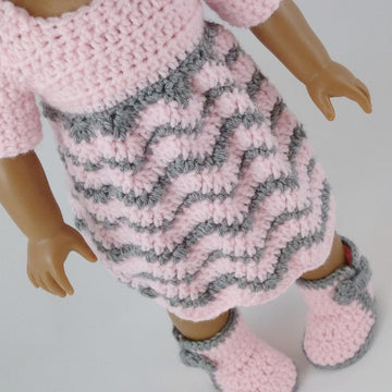 Reversible Chevron Dress - 18" American Girl Doll