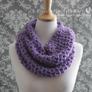 Easy Lacy Cowl Crochet Pattern 346