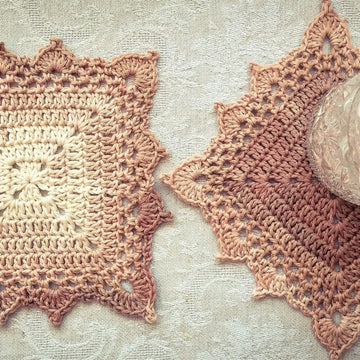 Granny Square Coaster Written Pattern