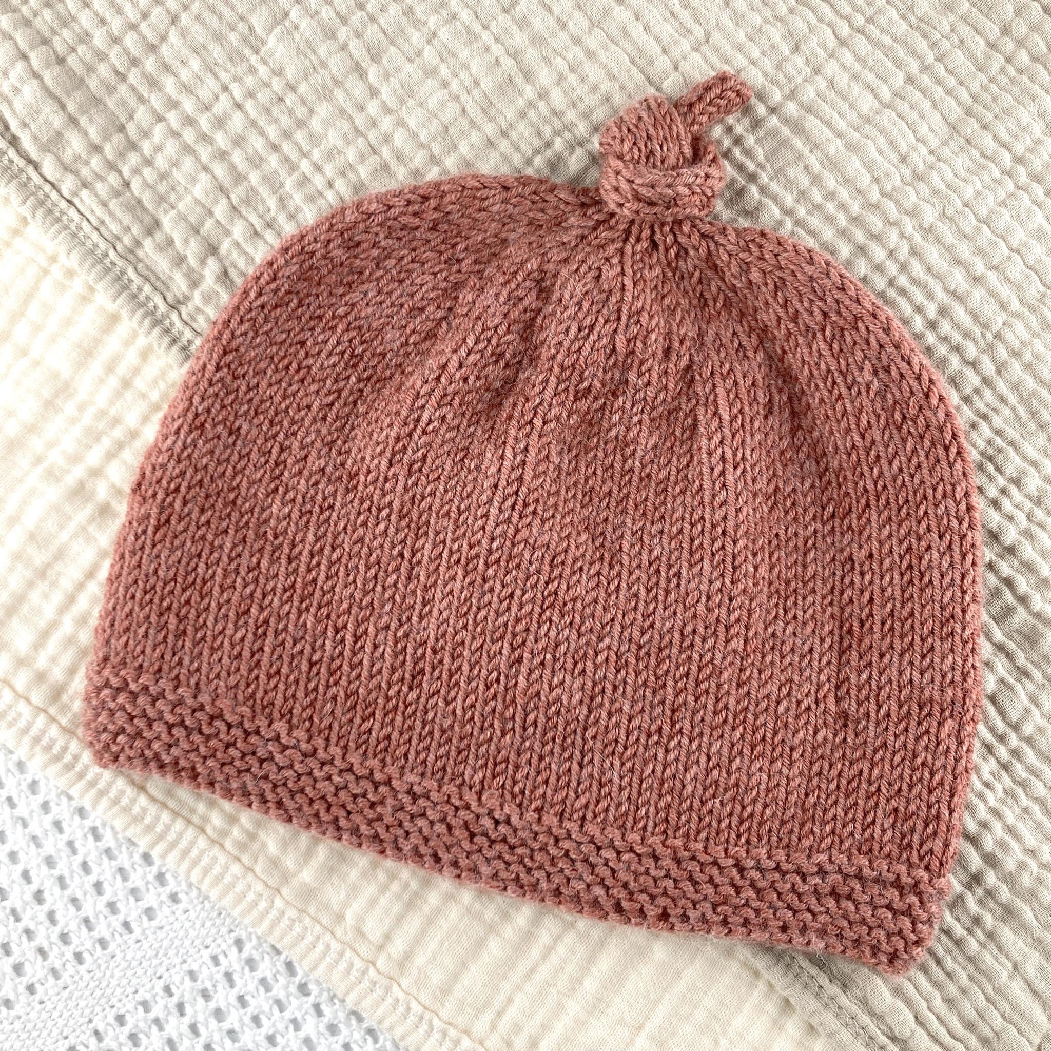 Tegan Baby Hat with Top Knot