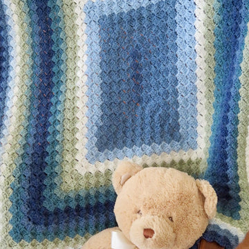 Sleepy Time Baby Blanket Crochet Pattern • Mandala Baby Yarn (DK Weight)