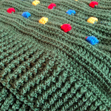 Festive Light Crochet Blanket