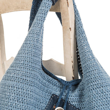Denim shoulder bag