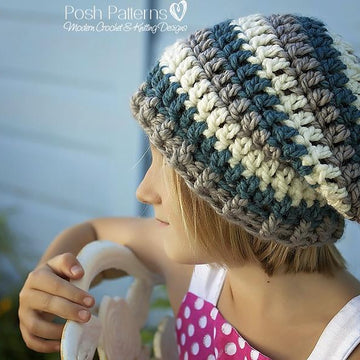Elegant Slouchy Hat Crochet Pattern 391