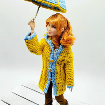 Barbie Raincoat and Umbrella
