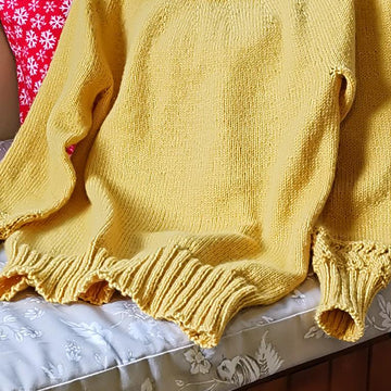 Golden Fall Top Down Sweater